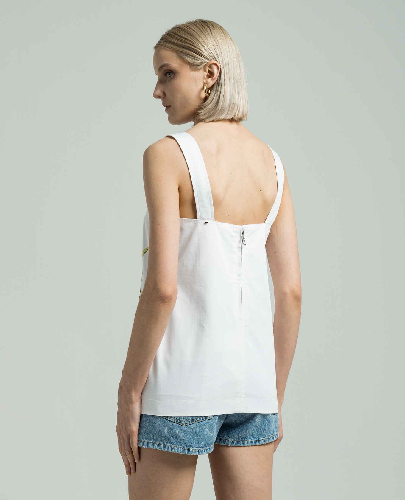Ultra white top with print Max Mara Sportmax 4