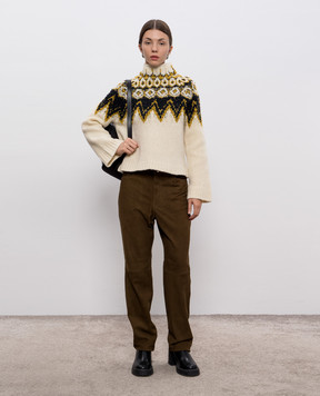 PROENZA SCHOULER Lizzy white sweater with wool WL2547633KW185
