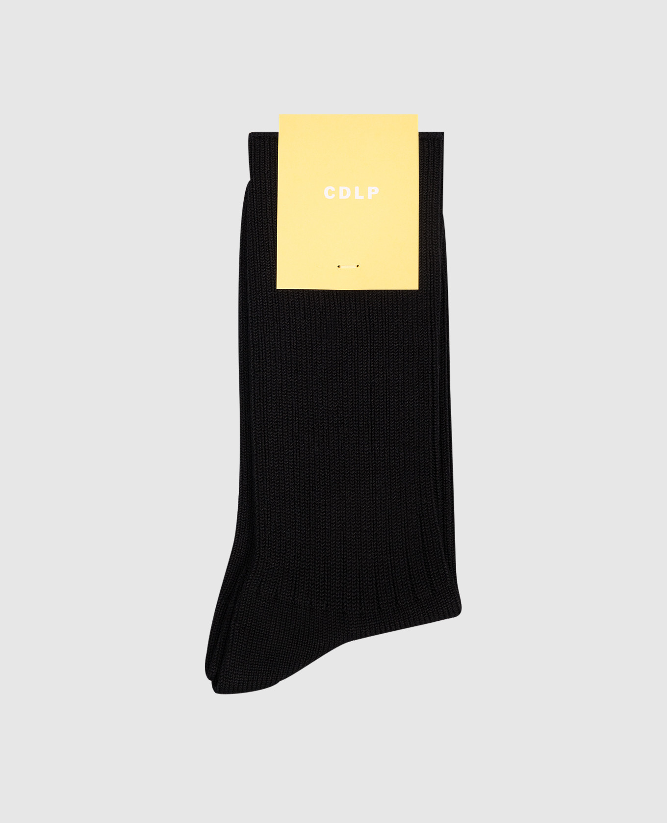 

Black ribbed socks made of organic cotton CDLP