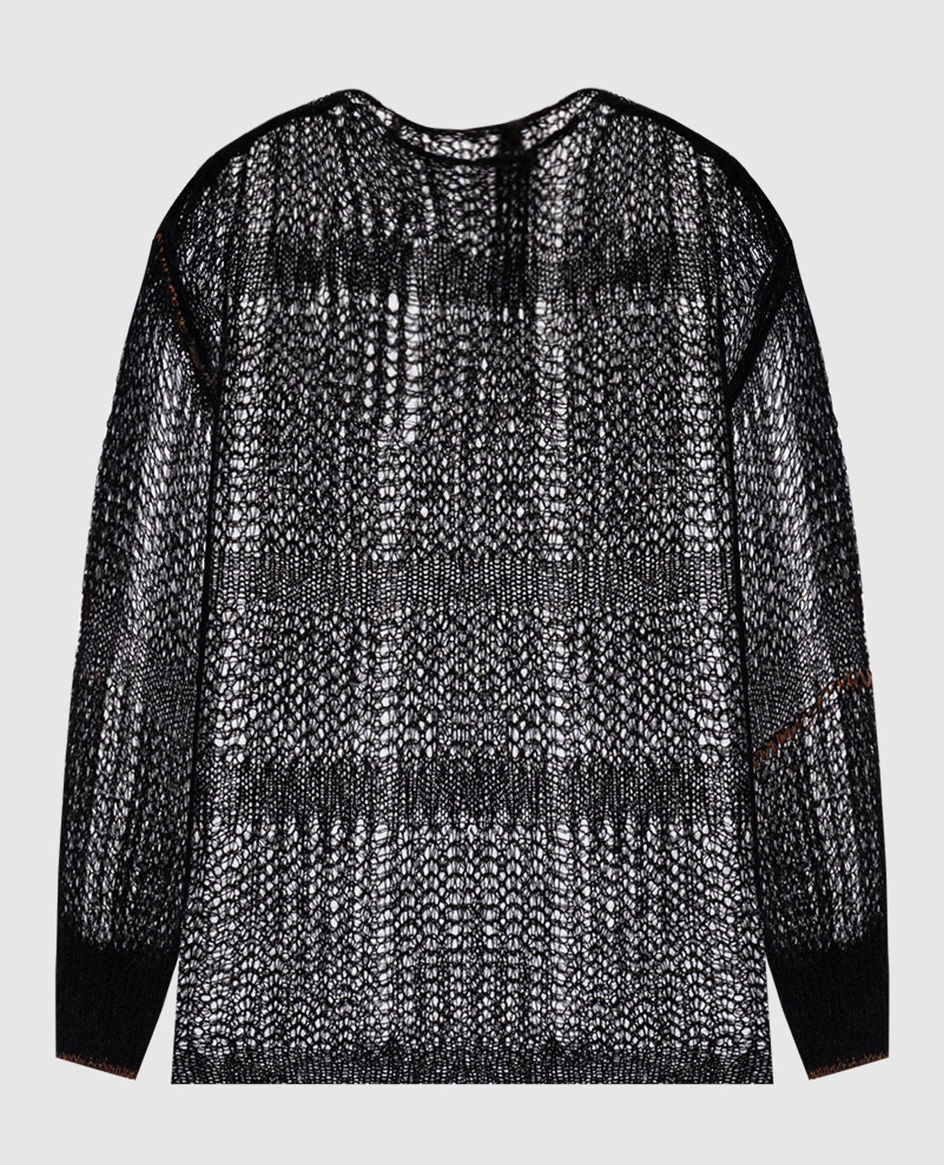 

Black openwork sweater with wool Y`S Yamamoto