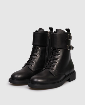 Gianvito Rossi Ripley black leather boots G7326320GOM