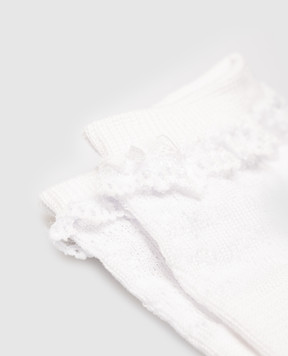 RiminiVeste Children's white Ciocca socks with lace 4114P
