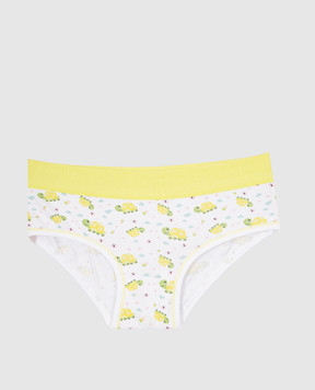 RiminiVeste Jadea children's white panties in a print with seashells 456