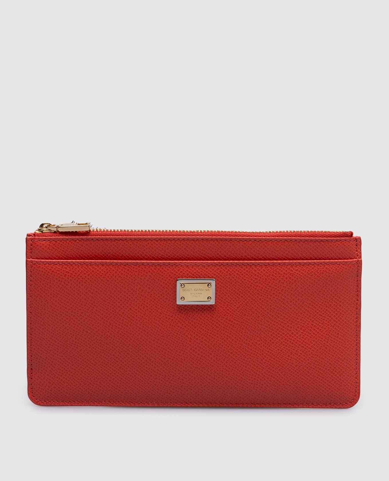 

Red leather wallet with logo Dolce&Gabbana