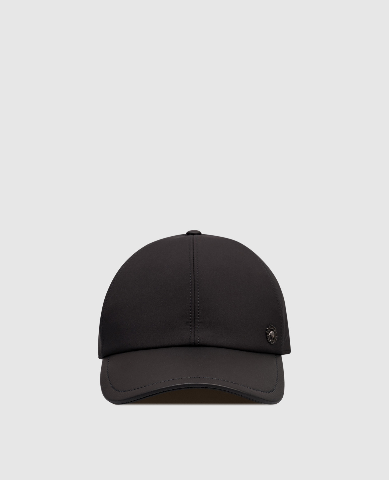 Black combination cap with logo