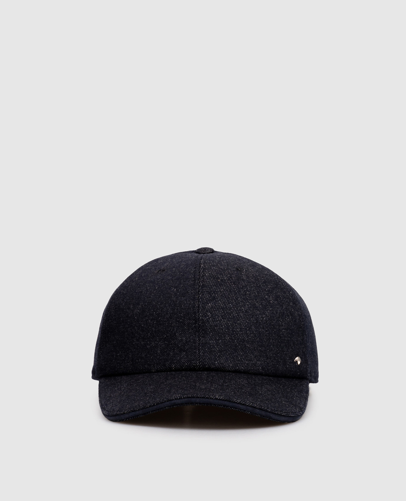 

Blue cashmere cap with emblem Stefano Ricci