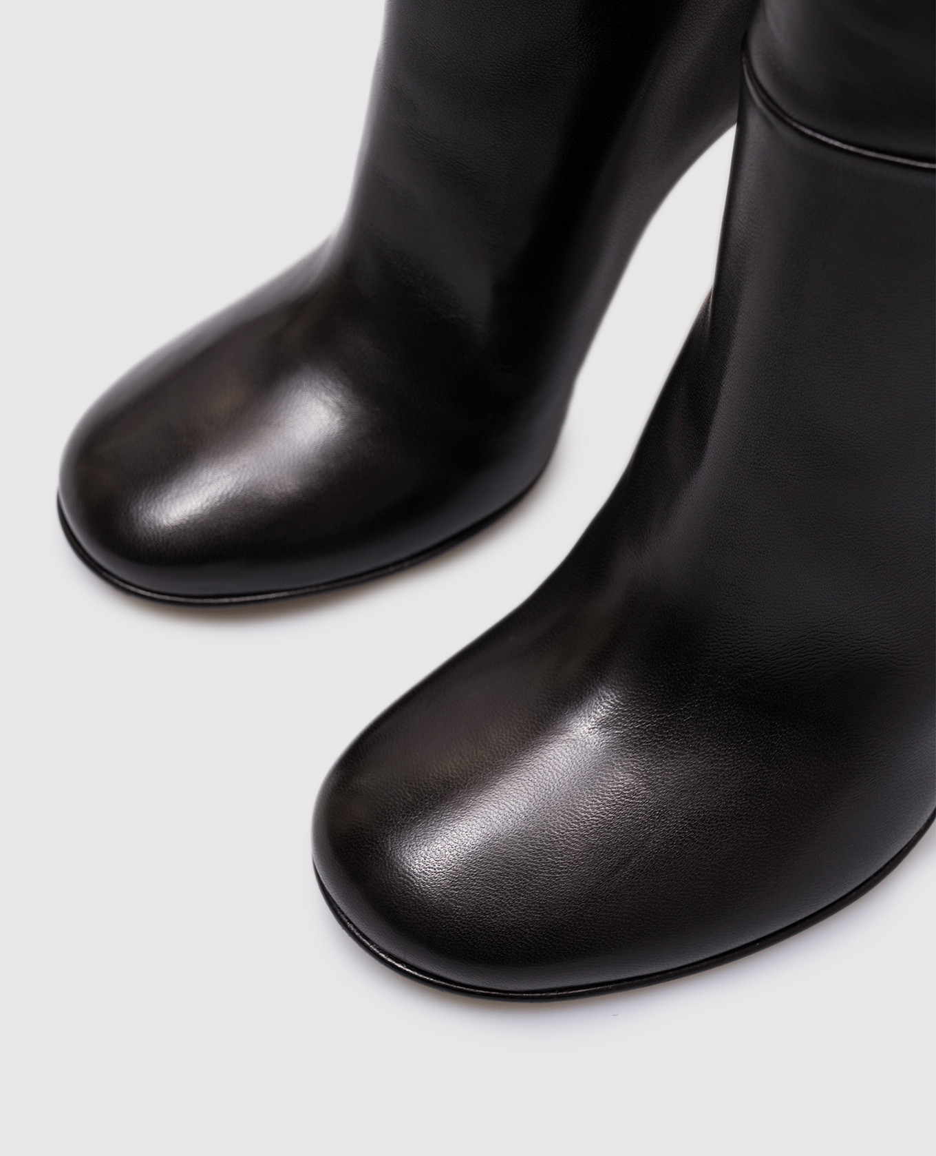 

KARLIE black leather over the knee boots Le Silla