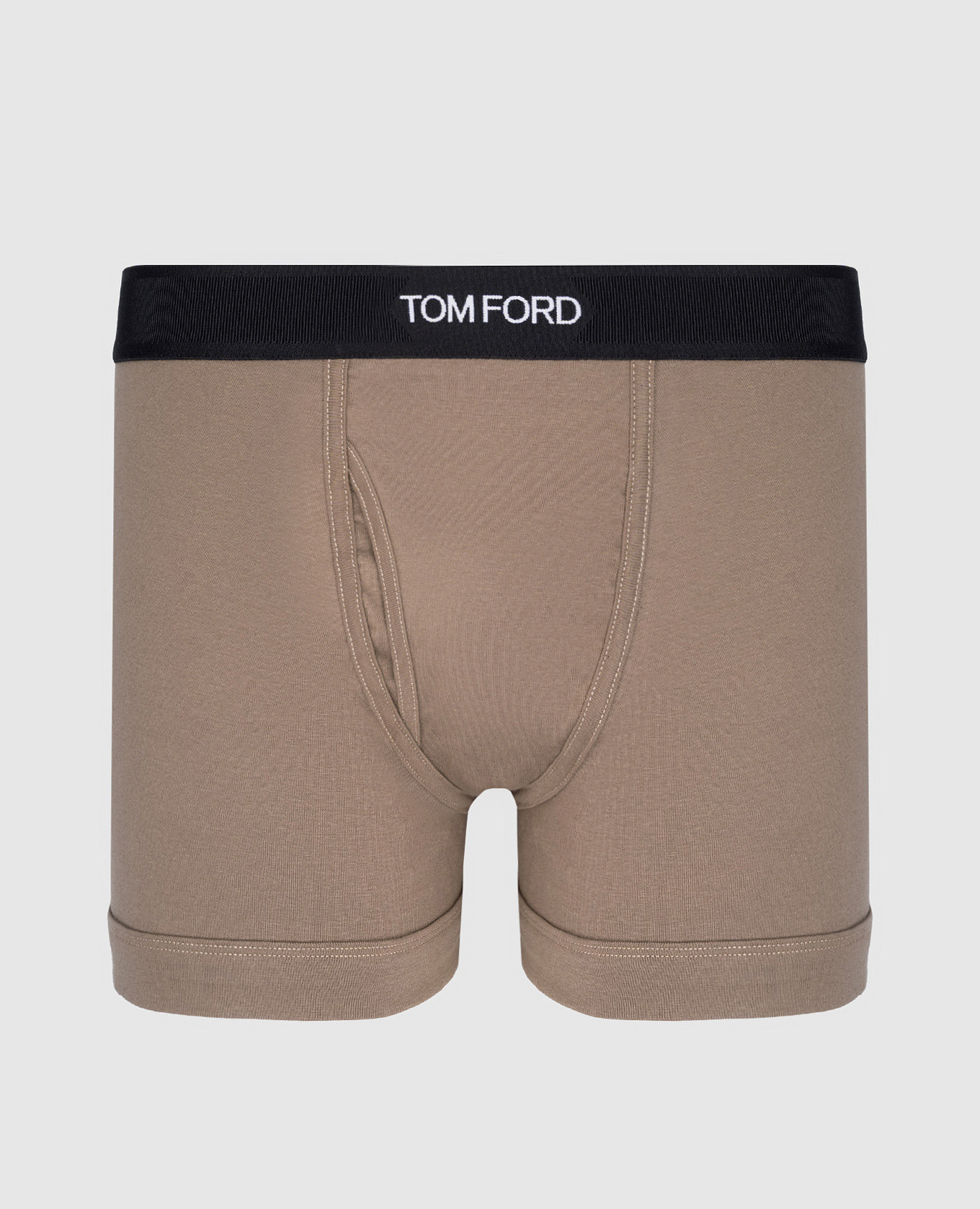 

Brown boxer briefs with a logo pattern Tom Ford, Коричневый