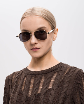 Kuboraum Gold Sunglasses P75 KRSP75LGH000002Y