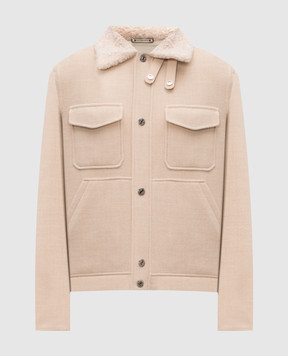 Stefano Ricci Beige wool jacket M7J5300040W0001P