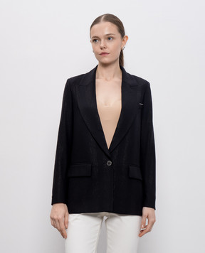 Peserico Black jacket with lurex wool A0161602046
