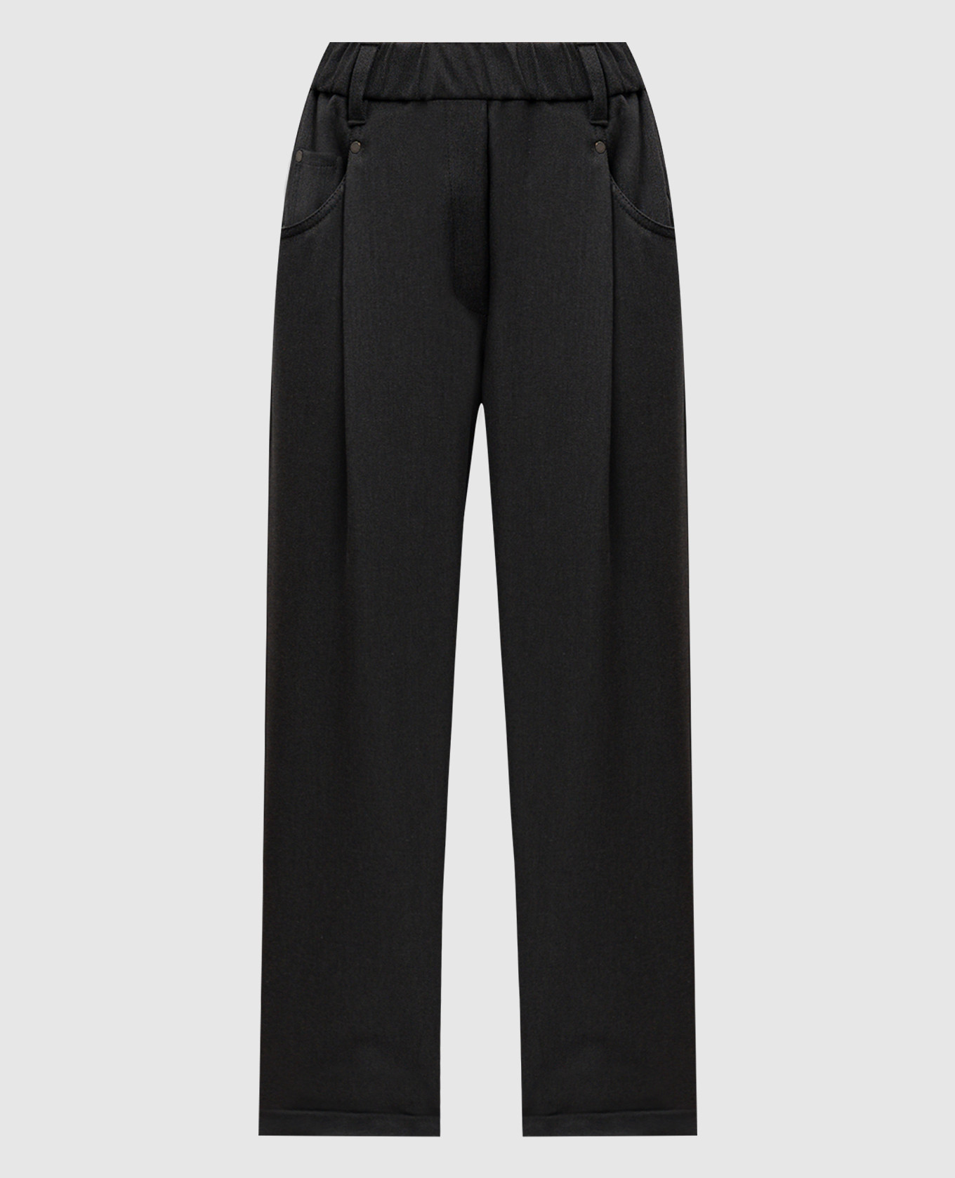 Gray pants with monil chain