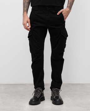 C.P. Company Black cargo with logo patch MPA730A005529G