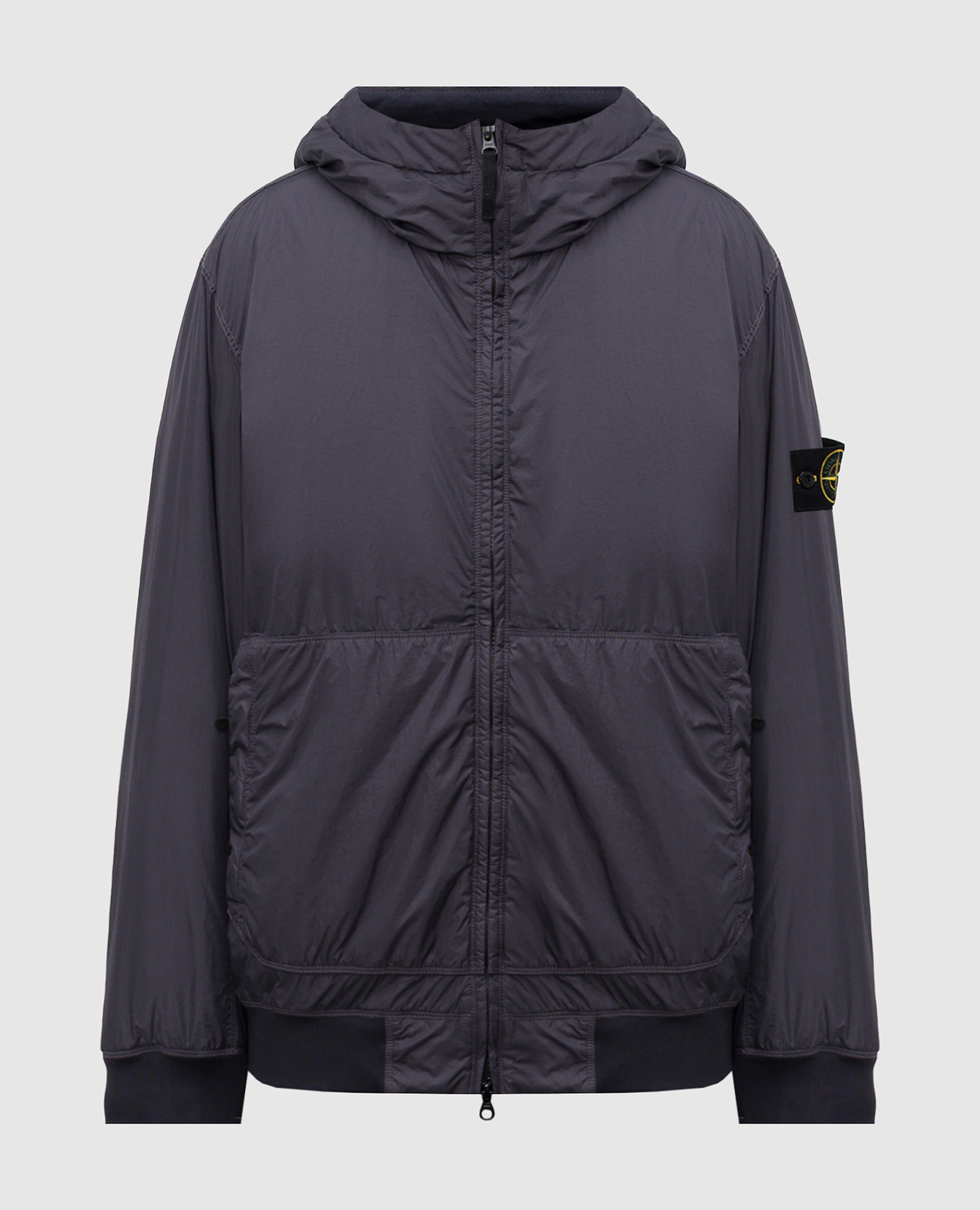 Blue jacket with logo patch Stone Island