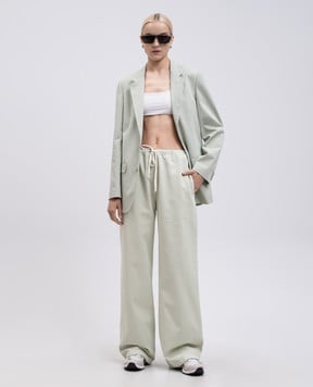 Maison Margiela MM6 Green jacket with slits S62BN0108M35451