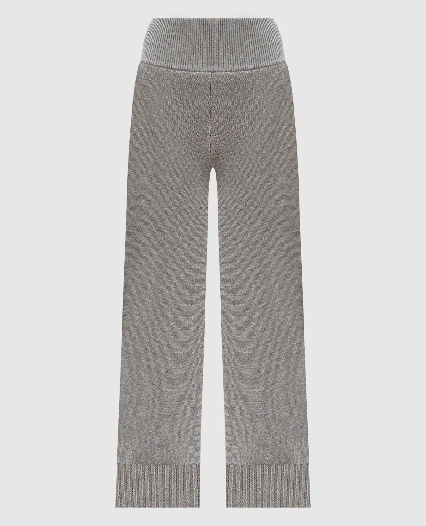 

Gray cashmere trousers with logo COLOMBO, Серый