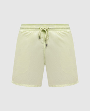 Vilebrequin Green swim shorts with logo patch MOOC4A00
