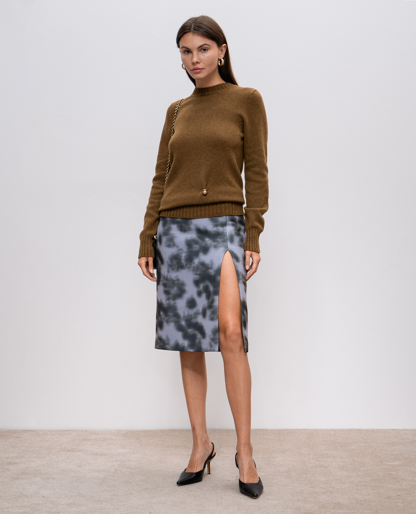 Green skirt in an abstract print Philosophy di Lorenzo Serafini 2