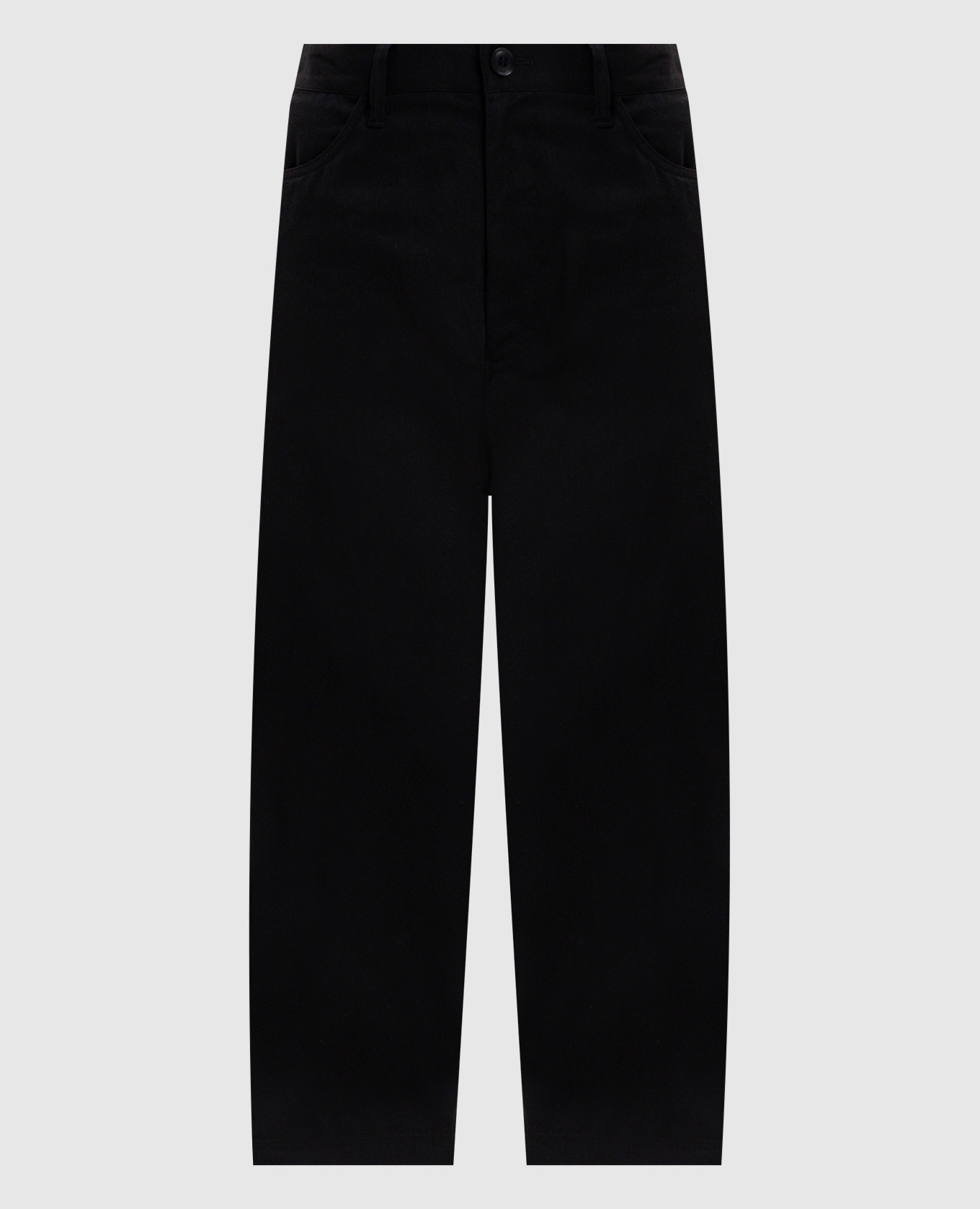 

Black pants with inside-out effect Y` Yamamoto