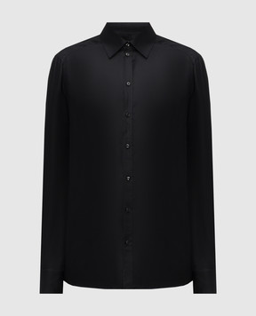 Dolce&Gabbana Black silk shirt G5MM4TFU10S