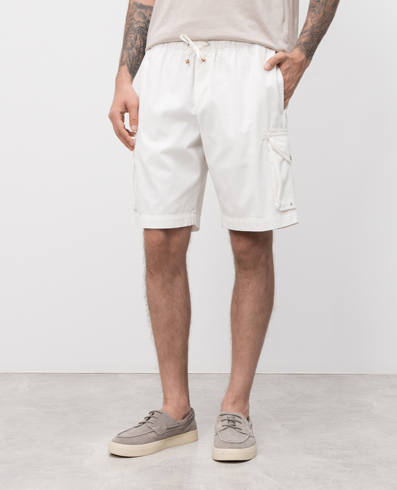 

White cargo shorts Brunello Cucinelli