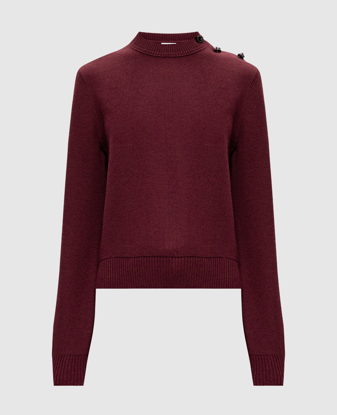 Burgundy sweater made of wool Bottega Veneta