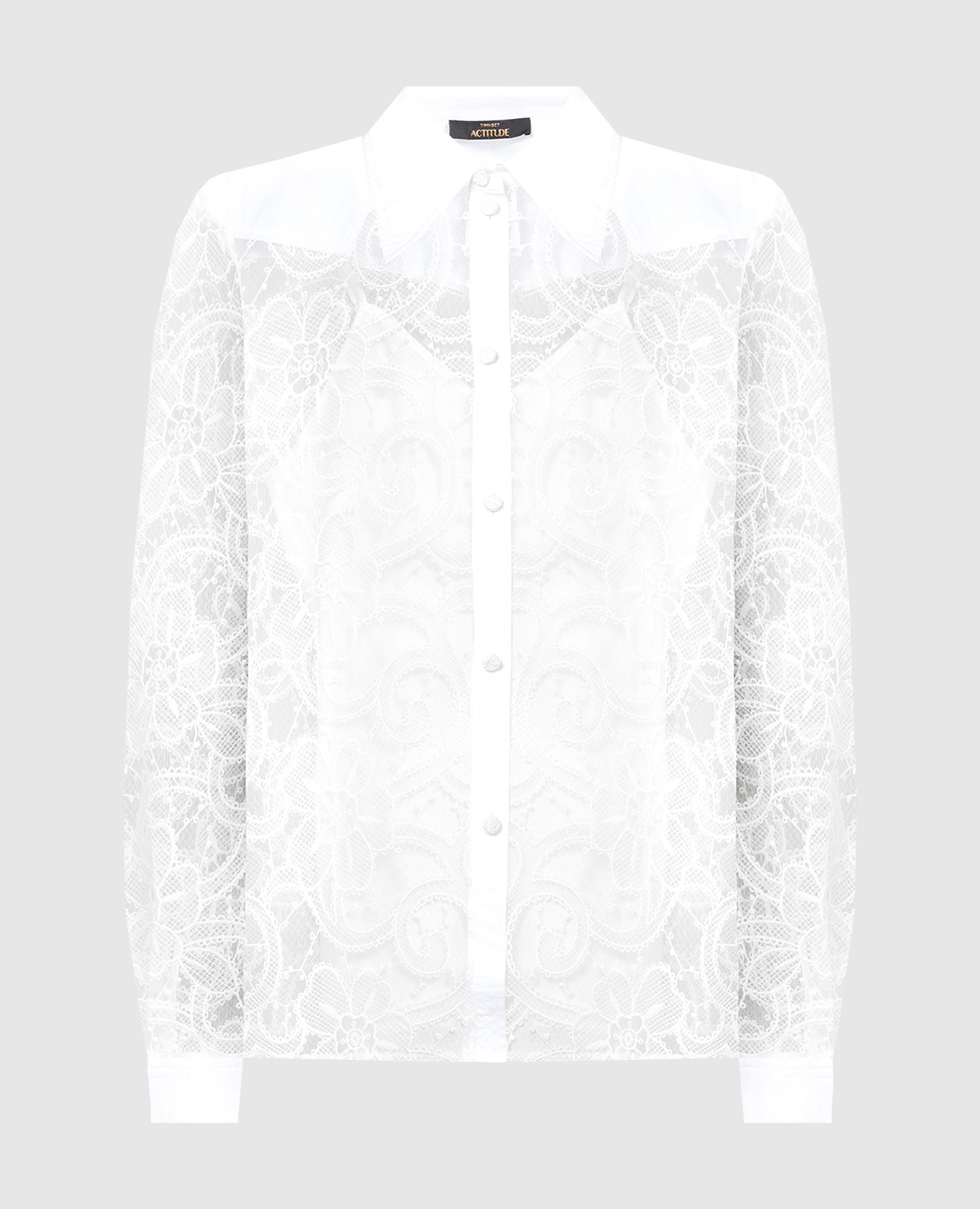 

White lace blouse Twinset Actitude, Белый