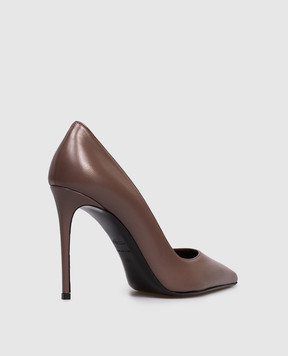 Le Silla Brown leather shoes 2101M090R1PPNEM
