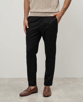 Dolce&Gabbana Black pants made of wool GW13ETFU21Q