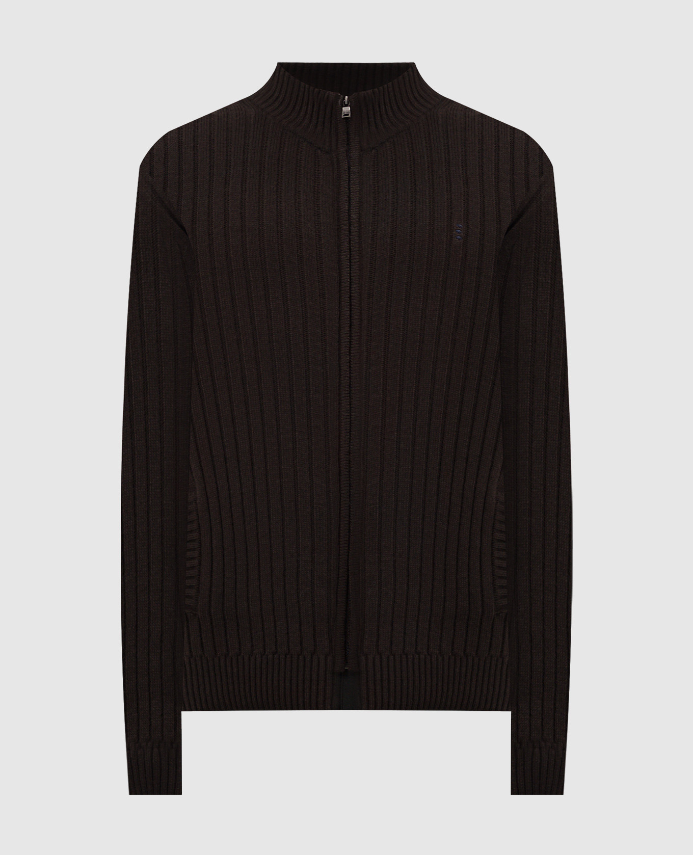 Brown cardigan with wool florentino