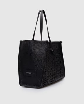 Gianni Chiarini Marcella black leather bag with an openwork pattern BS11730AGADIR
