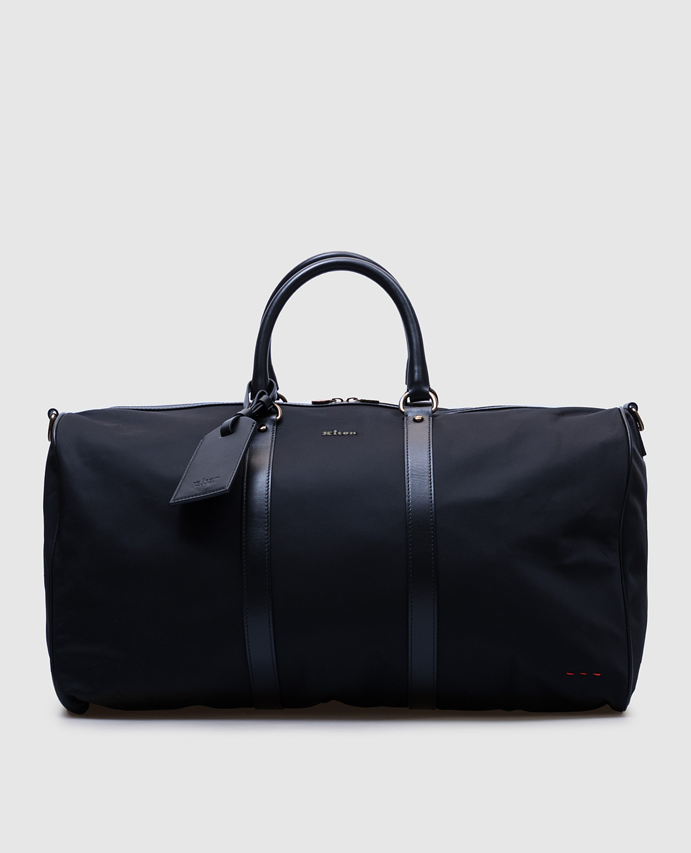 

Blue travel bag with logo Kiton