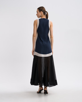 Simkhai Zakaria blue dress with lace 1251039L