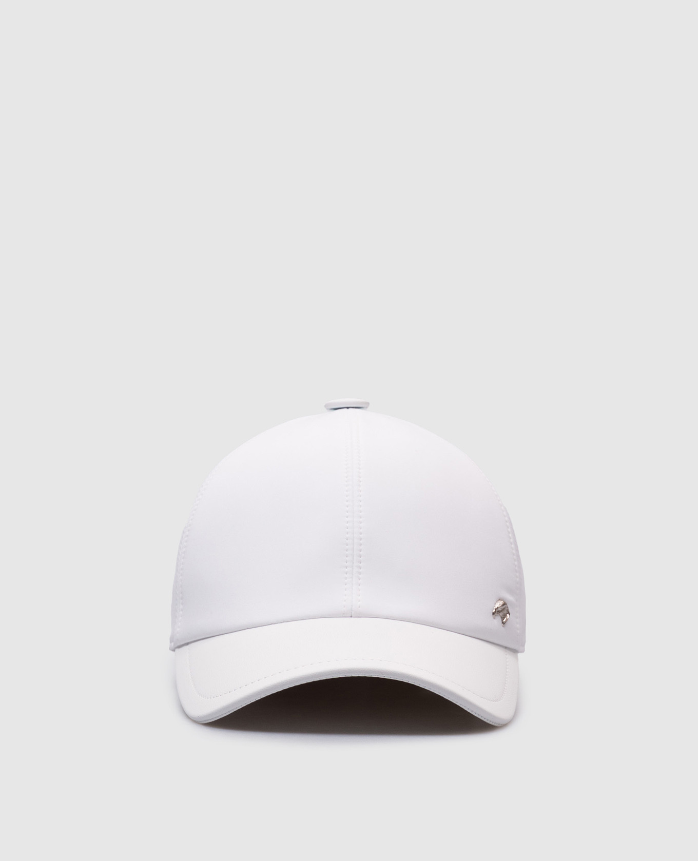 

White combination cap with logo Stefano Ricci