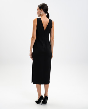 Twinset Black midi dress with chain 252TP2300