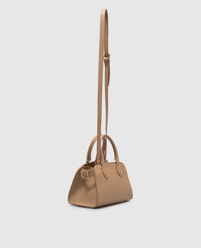 Babe Pay Pls Beige leather tote bag 06245