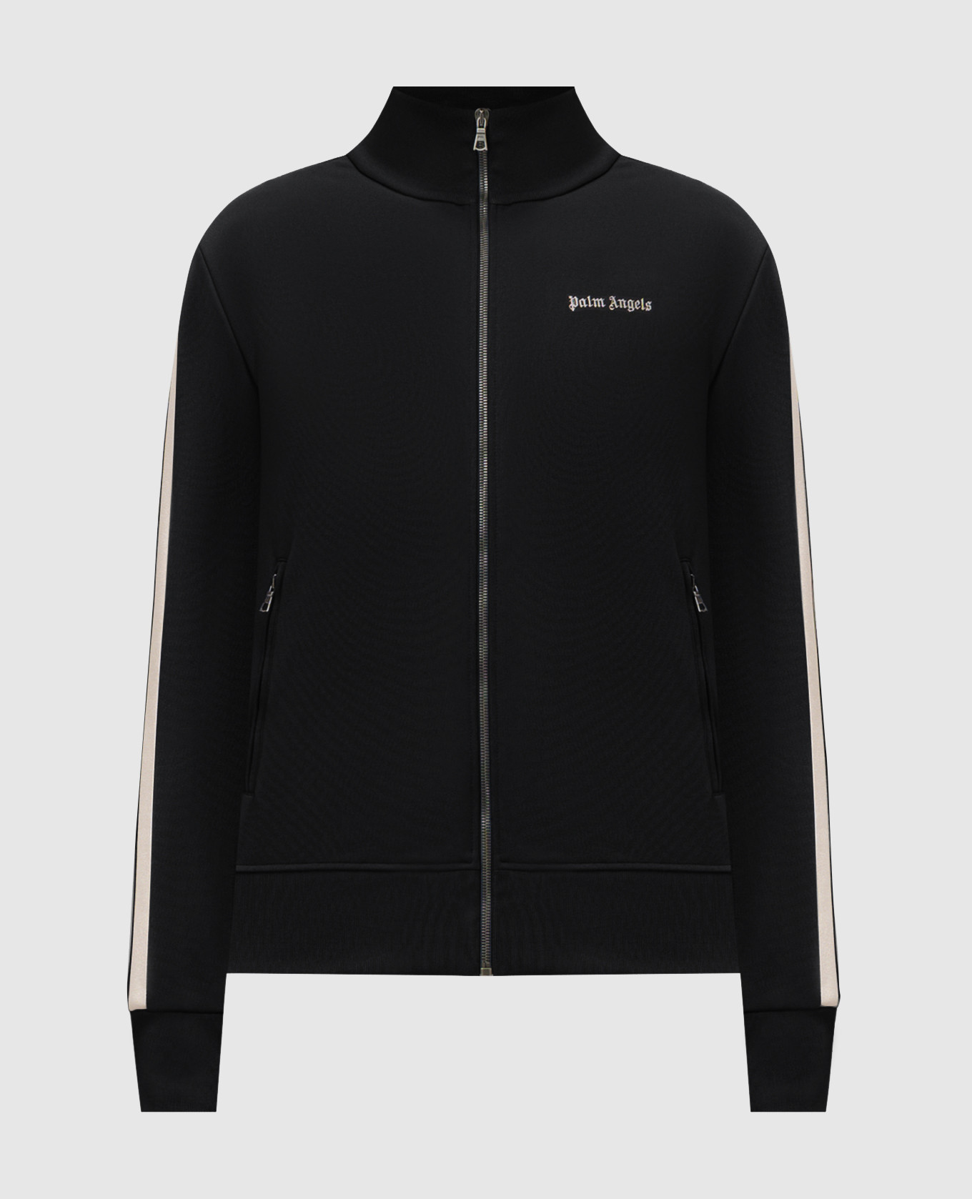 Black sports jacket with logo Palm Angels