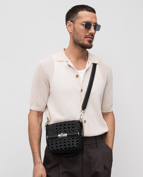 Dolce&Gabbana Black leather woven bag BM2445A9N78