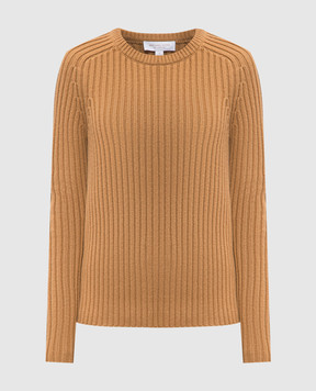 Michael Kors Brown ribbed cashmere sweater DKA8240003