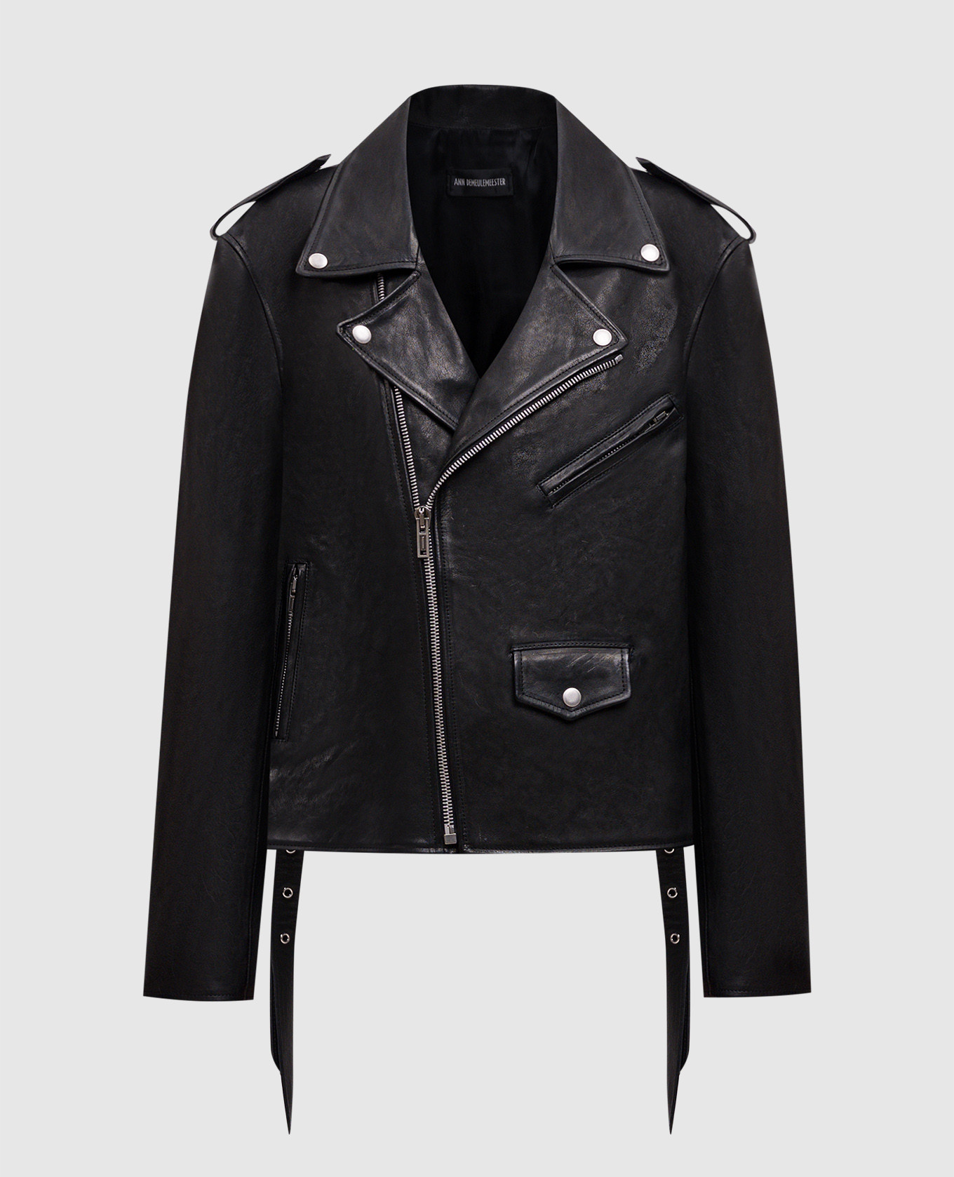 

Black leather jacket Flavia Ann Demeulemeester