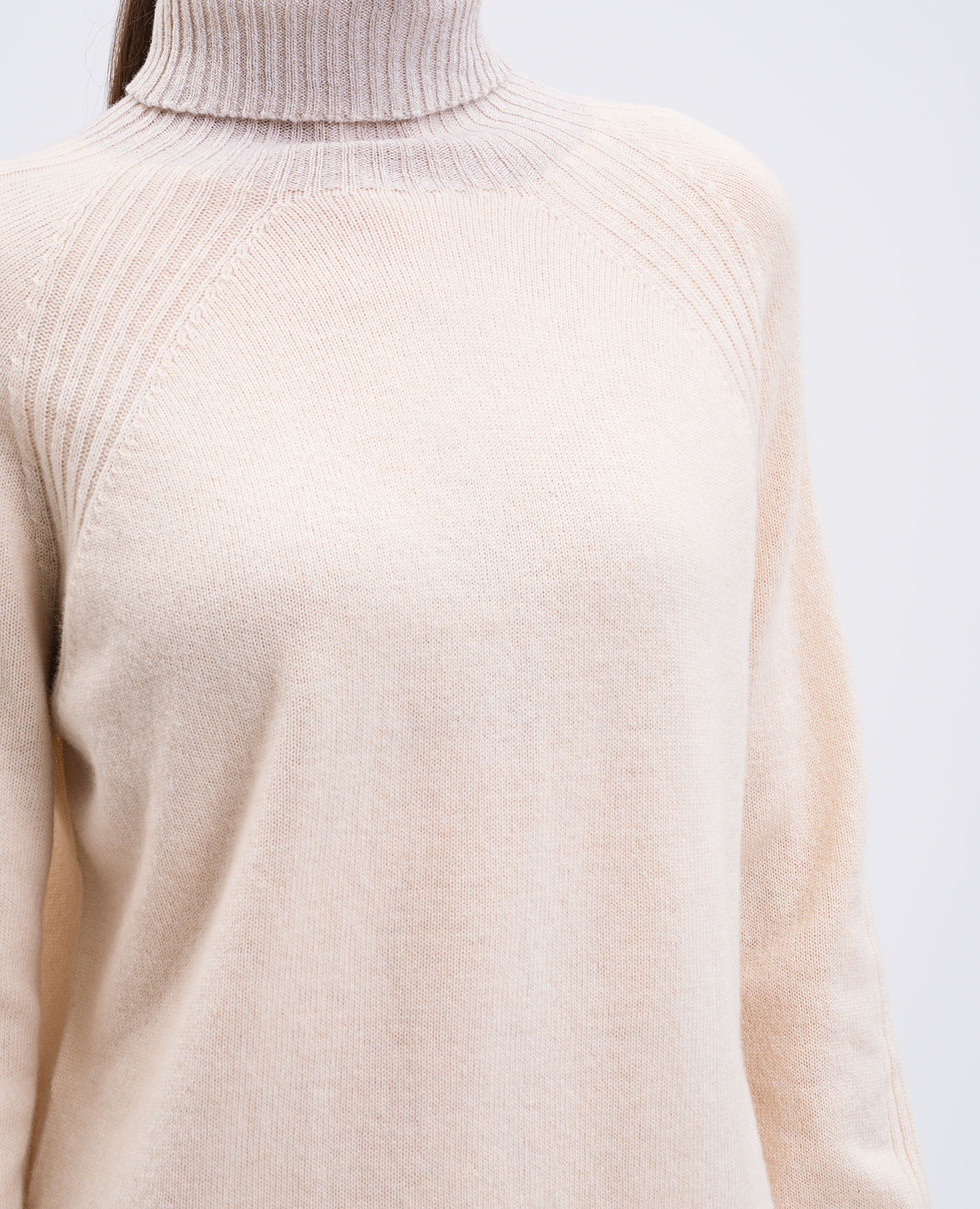Beige wool and cashmere sweater with lurex Twinset 5