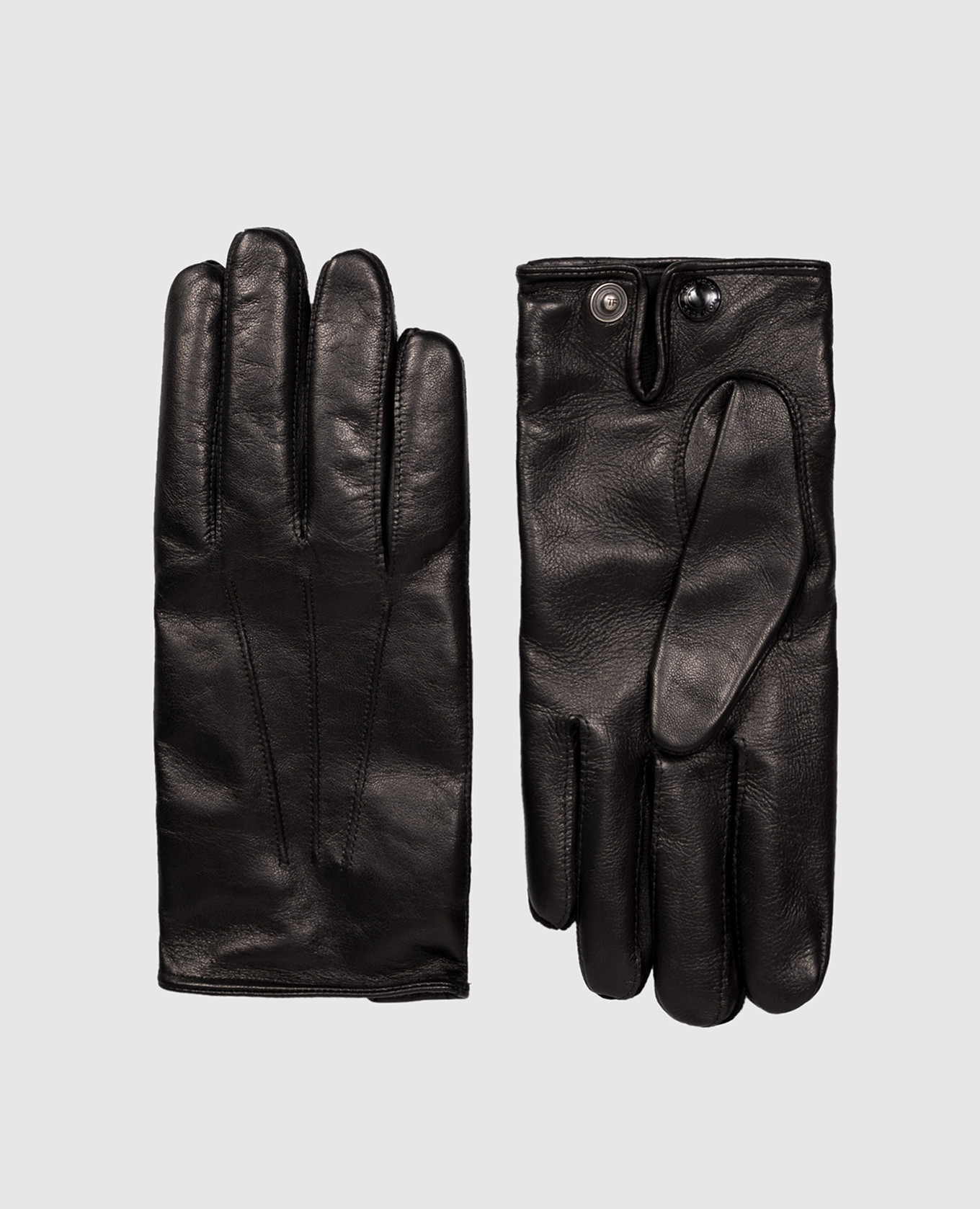 Black leather gloves Tom Ford