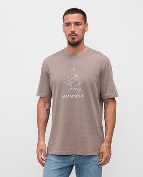 Brunello Cucinelli Beige T-shirt with print M0B138485