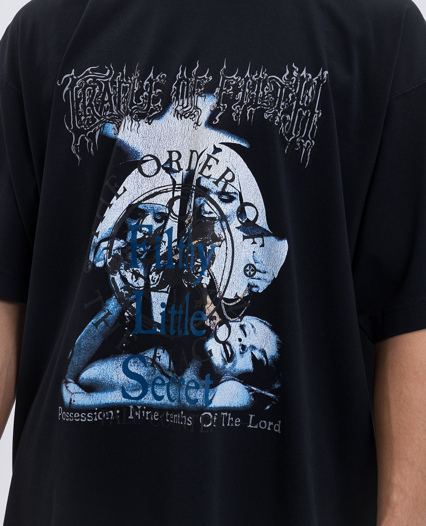 Black T-shirt with branded print Vetements 5