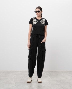 Twinset Black cargo with emblem 251TP2671