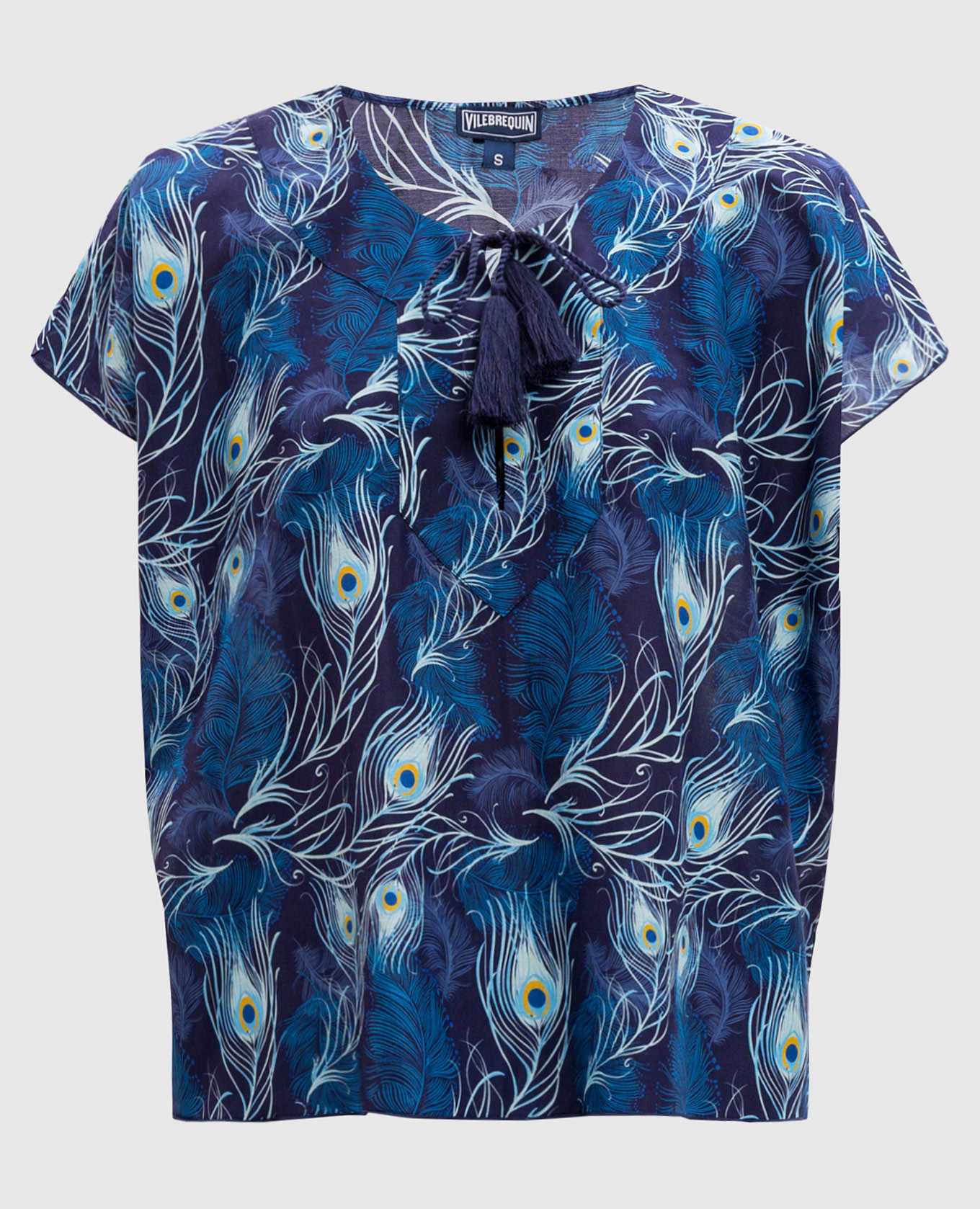 Eyes of the wind blue top with silk Vilebrequin