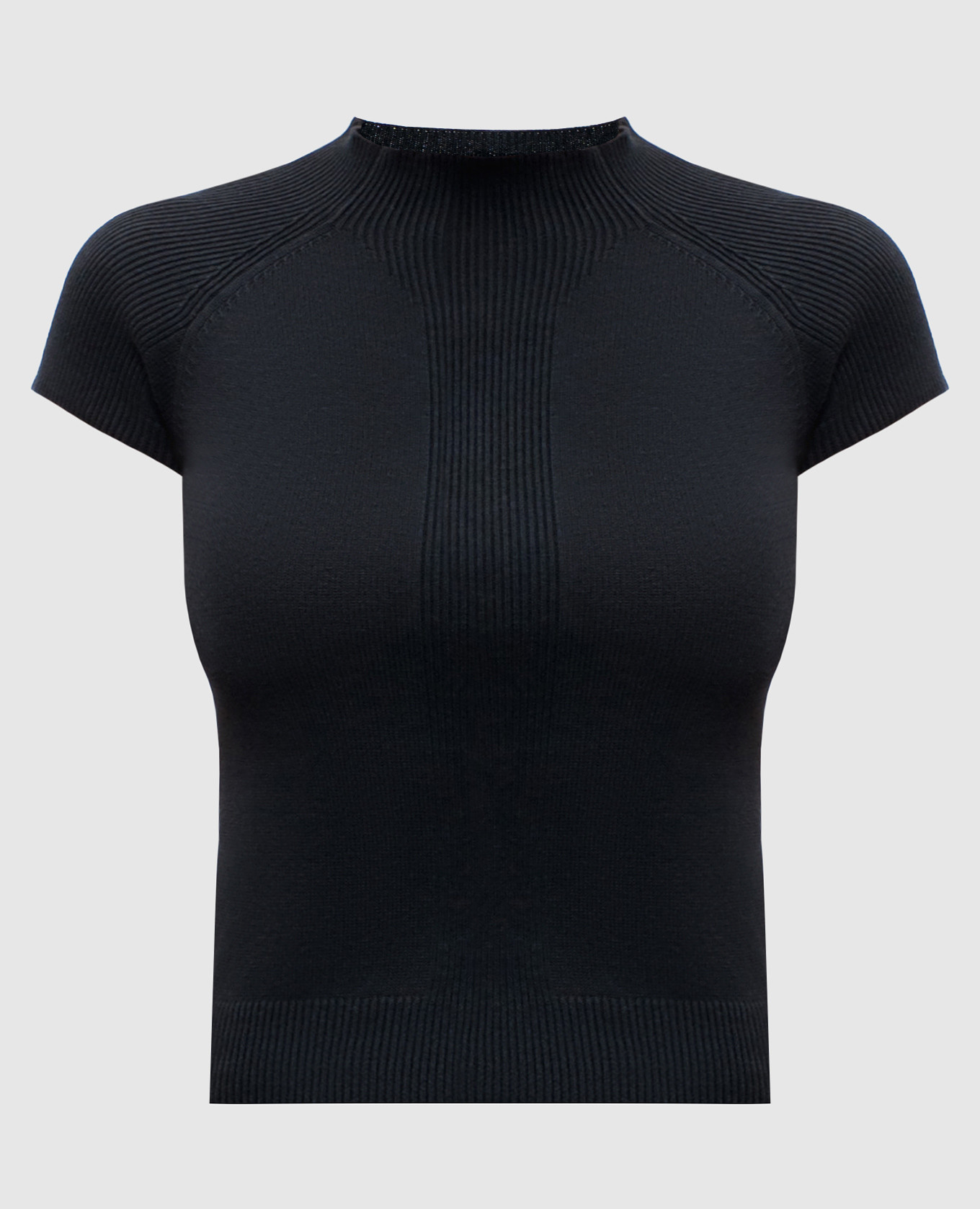 

Black QUIETE ribbed top Max & Co