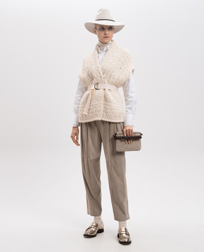 Brunello Cucinelli High rise suede trousers M0PCLP7614