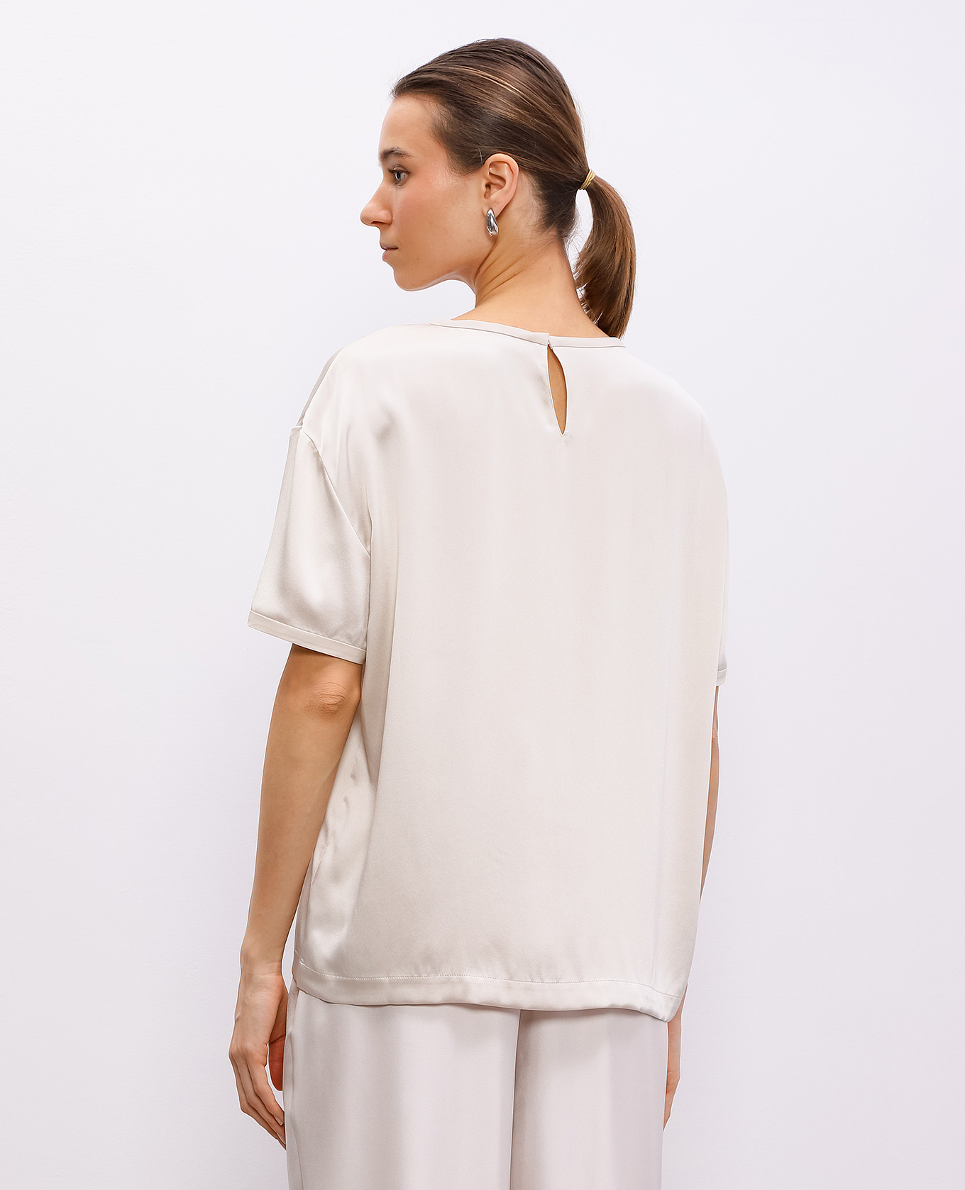 

Beige silk blouse LISA YANG