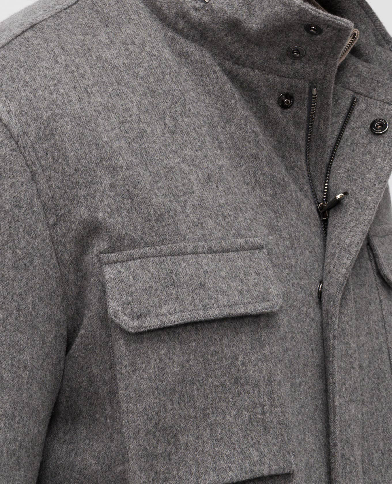 

Gray cashmere jacket ISAIA, Grey